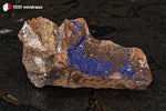 Azurite du Maroc (croûte sur roche) - 171 g / AN872 - Vignette | 1001 minéraux