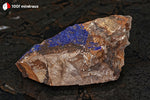 Azurite du Maroc (croûte sur roche) - 171 g / AN872 - Vignette | 1001 minéraux