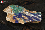 Azurite et Malachite du Maroc (croûte sur roche) - 108 g / AN874 - Vignette | 1001 minéraux