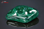 Malachite et Chrysocolle polies forme libre de la République Démocratique du Congo - 135 g / BC922 - Vignette | 1001 minéraux