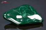 Malachite polie forme libre de la République Démocratique du Congo - 159 g / BC923 - Vignette | 1001 minéraux
