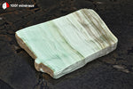 Aragonite verte d'Espagne (plaque polie) - 205 g / BD236 - Vignette | 1001 minéraux