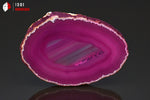 Agate en tranche teintée rose - Brésil - minéraux bruts 7,6 cm / 50g / BD401 - Vignette | 1001 minéraux