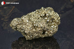 Pyrite brute du Pérou (allongée épaisse, cristaux dodécaédriques 1-3 mm) - 277 g / BD983 - Vignette | 1001 minéraux
