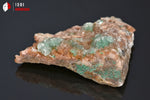 Malachite et Gypse cristallisé - Maroc - minéraux à cristaux 5 cm / 28g / BE388 - Vignette | 1001 minéraux
