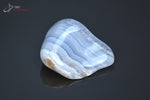 Agate Blue Lace de Namibie polie (forme triangulaire aplatie) - 24 g / BF479 - Vignette | 1001 minéraux