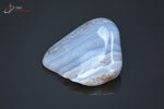 Agate Blue Lace de Namibie polie (forme triangulaire aplatie) - 24 g / BF479 - Vignette | 1001 minéraux