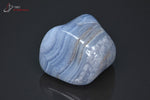 Agate Blue Lace de Namibie polie (forme pseudo-cubique) - 38 g / BF497 - Vignette | 1001 minéraux