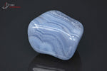 Agate Blue Lace de Namibie polie (forme pseudo-cubique) - 38 g / BF497 - Vignette | 1001 minéraux