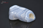 Agate Blue Lace de Namibie polie (forme allongée) - 34 g / BF500 - Vignette | 1001 minéraux