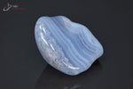 Agate Blue Lace de Namibie polie (forme triangulaire) - 29 g / BF502 - Vignette | 1001 minéraux