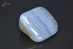 Agate Blue Lace de Namibie polie (forme triangulaire) - 31 g / BF504 - Vignette | 1001 minéraux