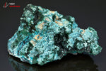Grande Chrysocolle bleue sur Malachite - R.D. Congo - minéraux bruts 12,1 cm / 365g / BJ816 - Vignette | 1001 minéraux