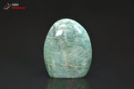 Amazonite polie forme libre - Madagascar - minéraux polis 8 cm / 383g / BK500 - Vignette | 1001 minéraux