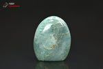 Amazonite polie forme libre - Madagascar - minéraux polis 8 cm / 383g / BK500 - Vignette | 1001 minéraux