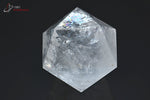 Icosaèdre en Cristal de roche poli - Brésil - minéraux polis 6,5 cm / 259g / BK593 - Vignette | 1001 minéraux
