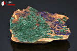 Malachite et Azurite cristallisées - Maroc - minéraux à cristaux 8 cm / 85g / BL493 - Vignette | 1001 minéraux