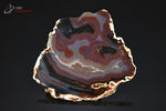 Grande tranche d'Agate naturelle - Brésil - minéraux bruts 14,6 cm / 268g / BM554 - Vignette | 1001 minéraux
