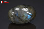 Galet poli de Labradorite - Madagascar - minéraux polis 5,5 cm / 84g / BM673 - Vignette | 1001 minéraux