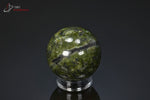 Sphère polie de Jade néphrite, Serpentine et Hématite - Pakistan - sphères 4,8 cm / 164 g / BM928 - Vignette | 1001 minéraux