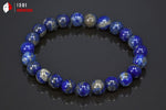 Bracelet minéraux Lapis Lazuli 18cm / Perles 8 mm / 23g / BN108 - Vignette | 1001 minéraux