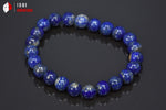 Bracelet minéraux Lapis Lazuli 18cm / Perles 8 mm / 21g / BN109 - Vignette | 1001 minéraux