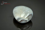 Agate zonée du Botswana polie (gris clair, cercles gris foncé et blancs) - 25 g / AY334 - Vignette | 1001 minéraux