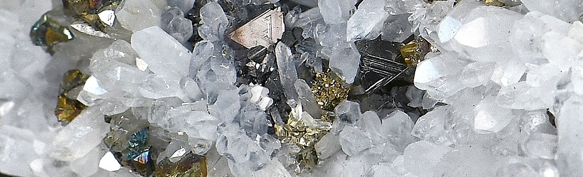 Tétraédrite, Chalcopyrite et Quartz