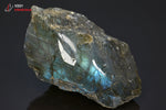 Labradorite 1 face polie - Madagascar - minéraux polis 9 cm / 212g / AJ121 - Vignette | 1001 minéraux