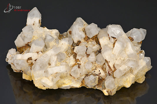 Amas de cristal de roche de Madagascar