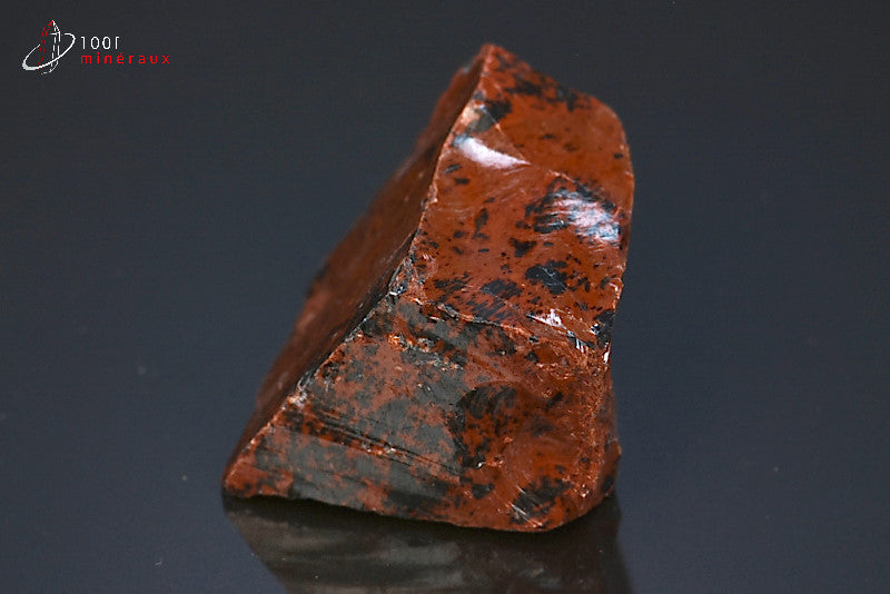 Minéral brut d'obsidienne brune tâchetée du Mexique