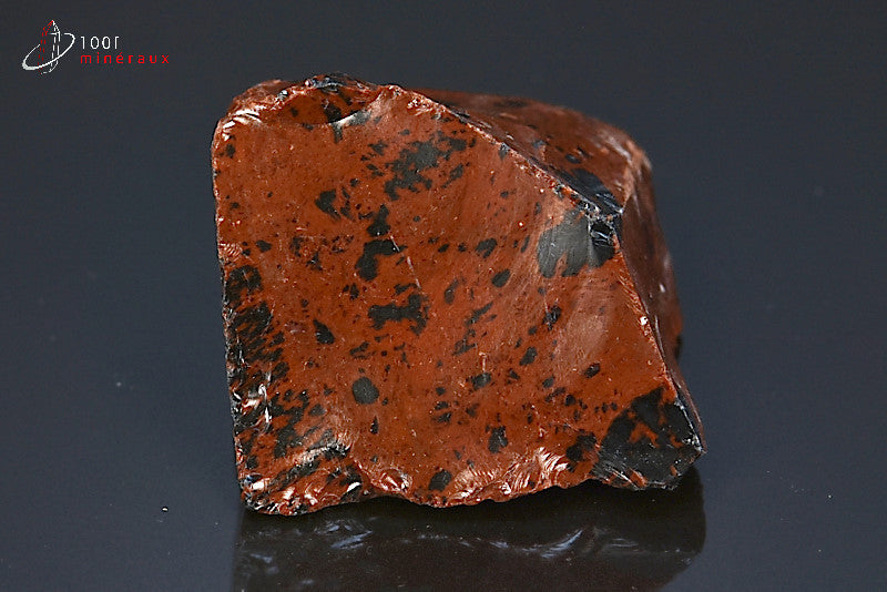 Minéral brut d'obsidienne brune tâchetée du Mexique