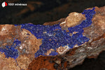 Azurite du Maroc (croûte sur roche) - 179 g / AN871 - Vignette | 1001 minéraux