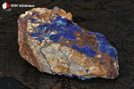 Azurite du Maroc (croûte sur roche) - 247 g / AN873 - Vignette | 1001 minéraux