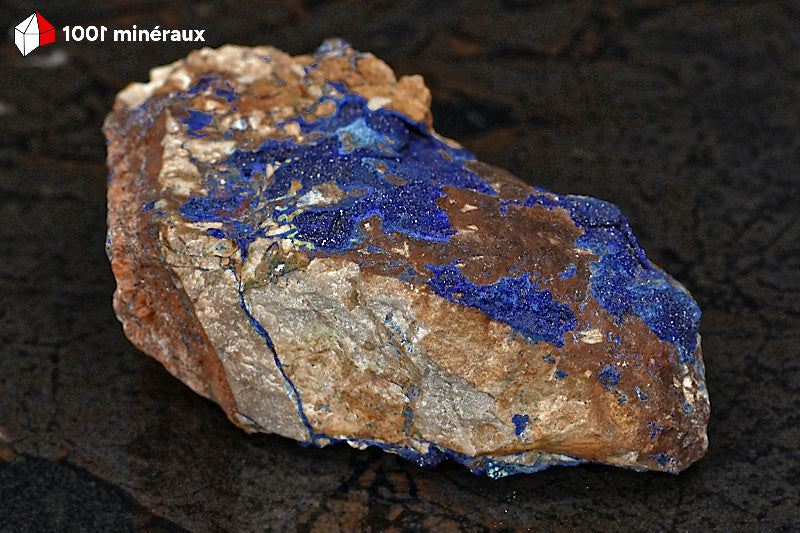 Azurite du Maroc - Croûte 10,3 x 5,2 x 3,1 cm - AN873