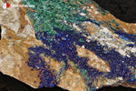 Azurite et Malachite du Maroc (croûte sur roche) - 108 g / AN874 - Vignette | 1001 minéraux