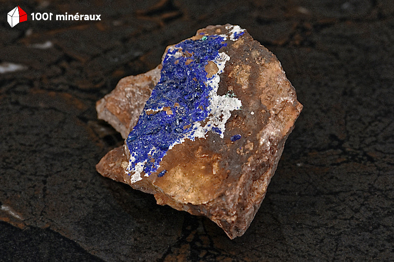Azurite du Maroc - Croûte 8,2 x 6 x 3,1 cm - AN875