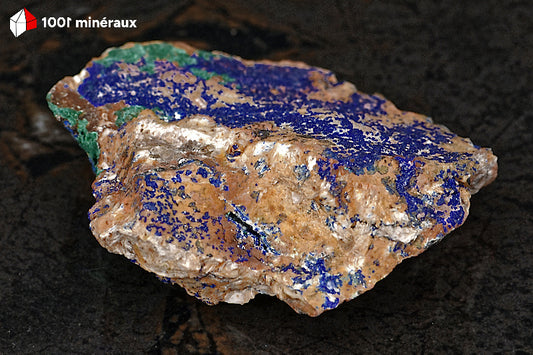 Azurite du Maroc - Croûte 8,4 x 7,1 x 2,6 cm - AN876