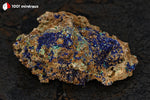 Azurite du Maroc (croûte sur roche) - 114 g / AN879 - Vignette | 1001 minéraux