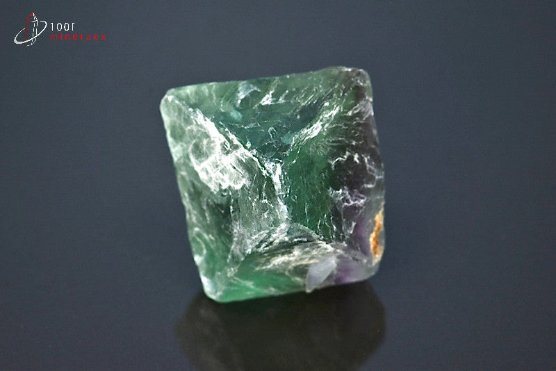 Minéral cristallisé de fluorine verte octaédrique de Chine