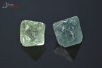 Lot de 2 Fluorines octaédriques - Chine - minéraux à cristaux 1,9 à 2,1 cm / 12g / AP733 - Vignette | 1001 minéraux