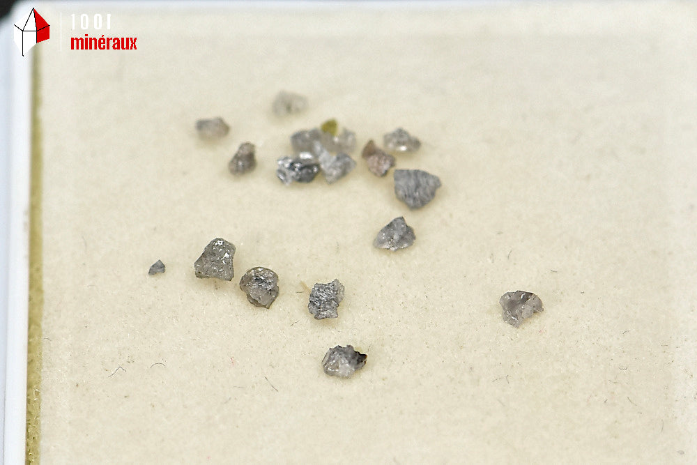 Minéraux bruts de diamants d'Afrique du sud