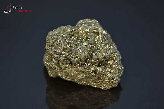 Minéral cristallisé de pyrite jaune du Pérou
