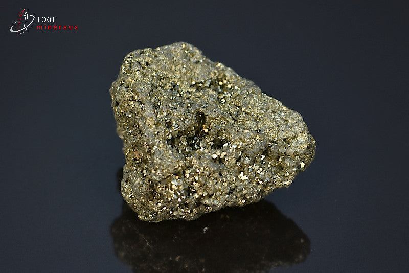 Minéral cristallisé de pyrite jaune du Pérou