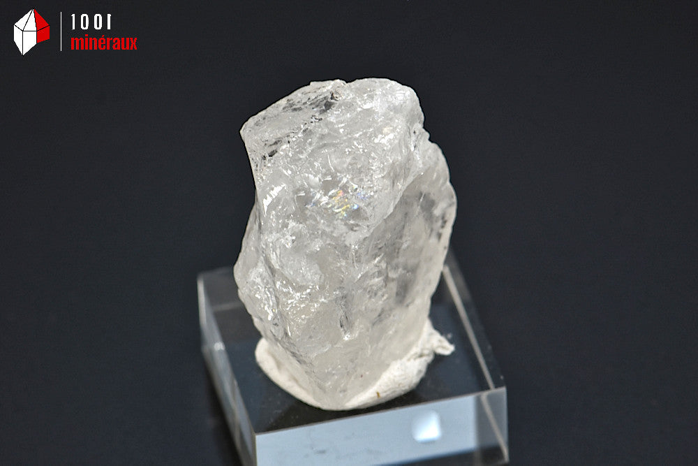 Minéral cristallisé de morganite translucide du Brésil