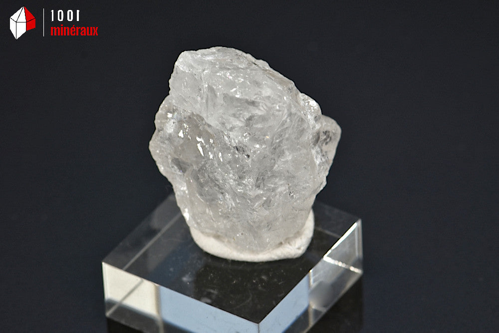 Minéral cristallisé de morganite translucide du Brésil