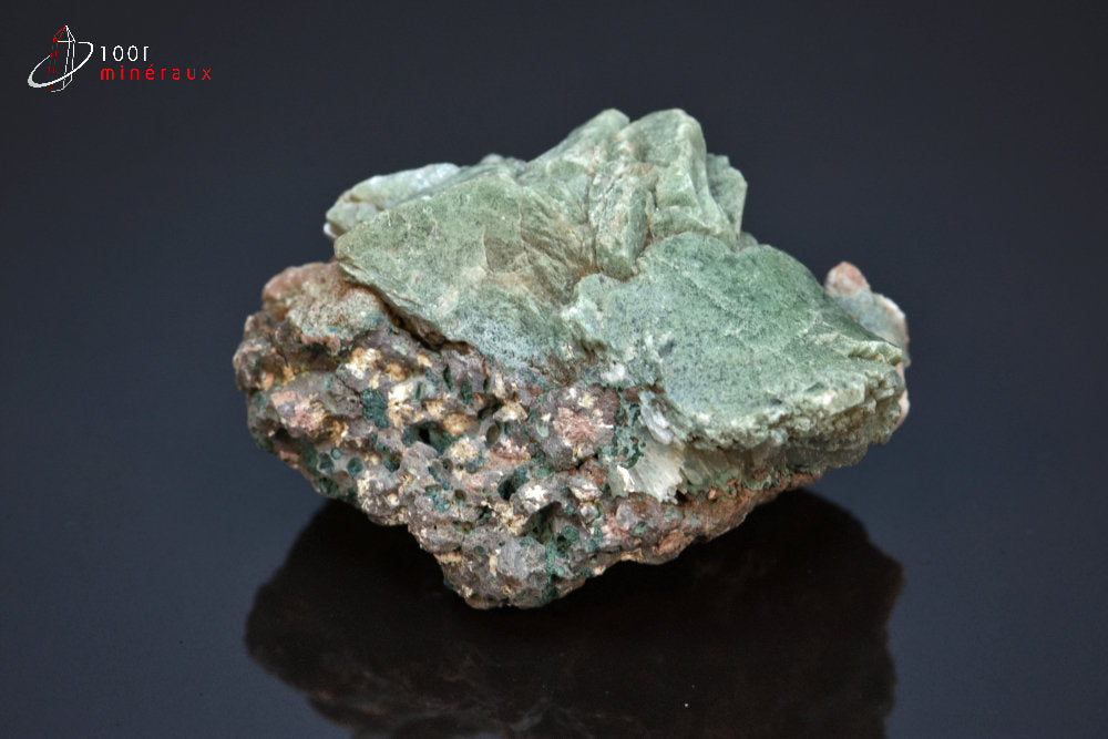Minéral cristallisé d'apophyllite verted'Inde