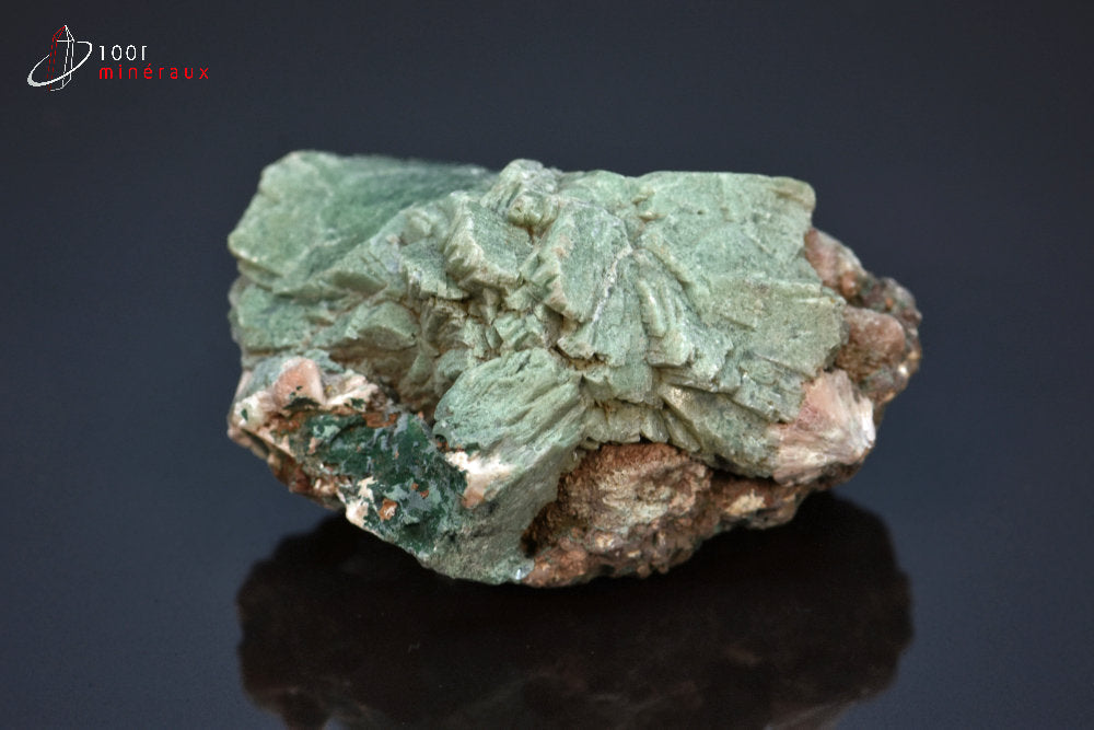Minéral cristallisé d'apophyllite verted'Inde