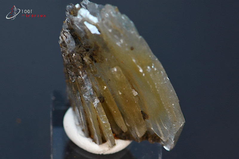 Minéral cristallisé de Baryte bleue du Maroc