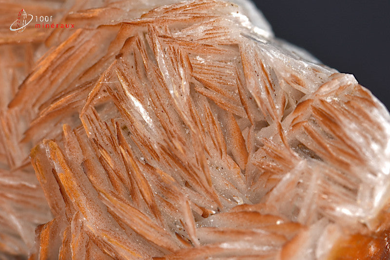 Minéral cristallisé de baryte du Maroc